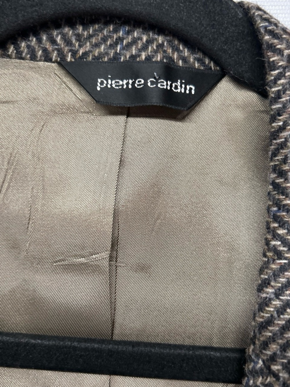 Pierre Cardin Brown and Gray Herringbone Sport Coat - Picture 2 of 5